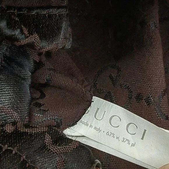 'GUCCI' DRAWSTRING 'GG' MONOGRAM DUST BAG - Picture 7 of 10